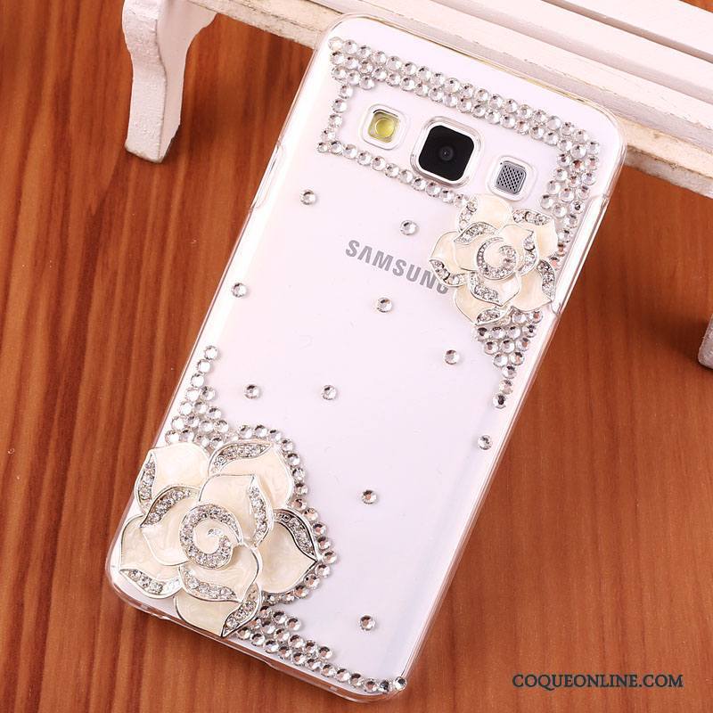 Samsung Galaxy A3 2015 Protection Incassable Strass Coque De Téléphone Étoile Étui Rouge