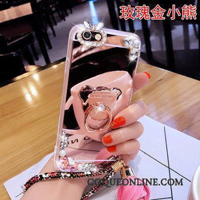 Samsung Galaxy A3 2016 Or Rose Coque De Téléphone Anneau Miroir Tendance Protection Ornements Suspendus