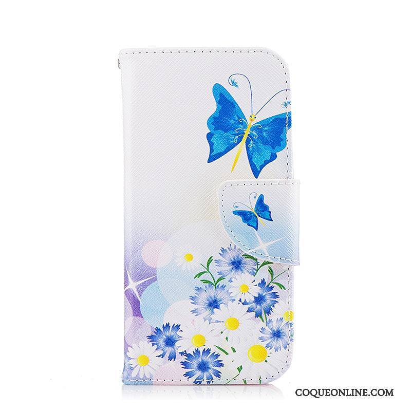 Samsung Galaxy A3 2016 Peinture Étui Violet Papillon Étoile Protection Coque De Téléphone