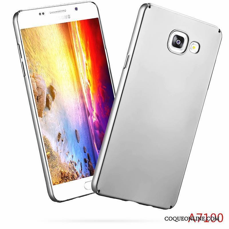 Samsung Galaxy A3 2016 Simple Coque Or Délavé En Daim Étui Tendance Business