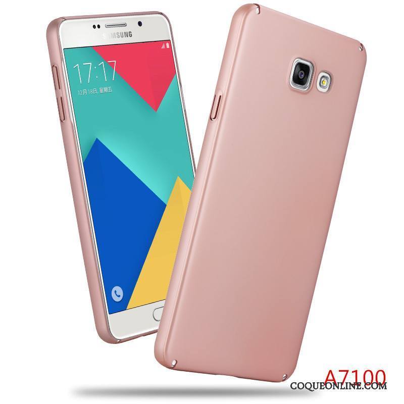 Samsung Galaxy A3 2016 Simple Coque Or Délavé En Daim Étui Tendance Business