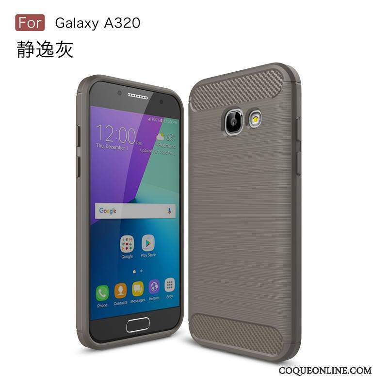 Samsung Galaxy A3 2017 Coque Fluide Doux Téléphone Portable Bleu Difficile Incassable Étoile Étui