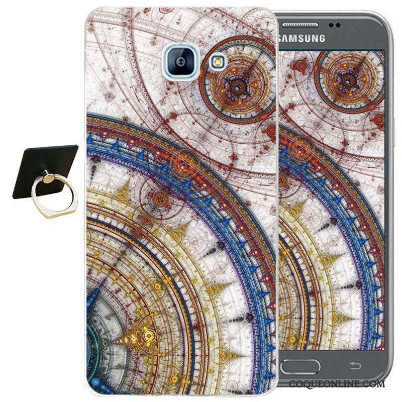 Samsung Galaxy A3 2017 Coque Incassable Protection Fluide Doux Dessin Animé Étoile Blanc Étui