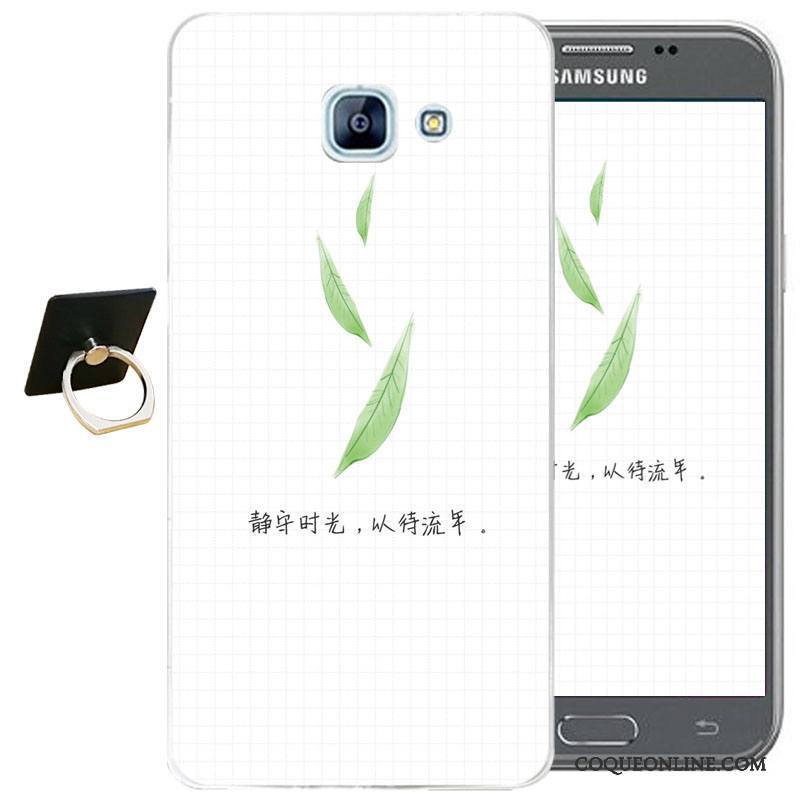 Samsung Galaxy A3 2017 Coque Incassable Protection Fluide Doux Dessin Animé Étoile Blanc Étui