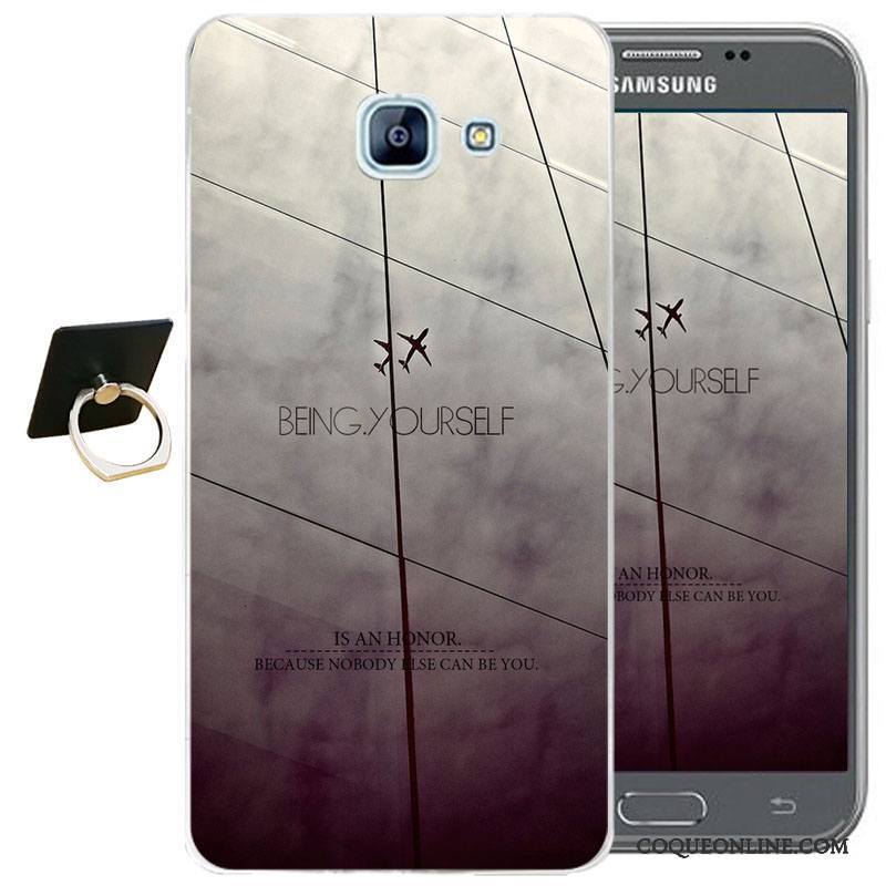 Samsung Galaxy A3 2017 Coque Incassable Protection Fluide Doux Dessin Animé Étoile Blanc Étui