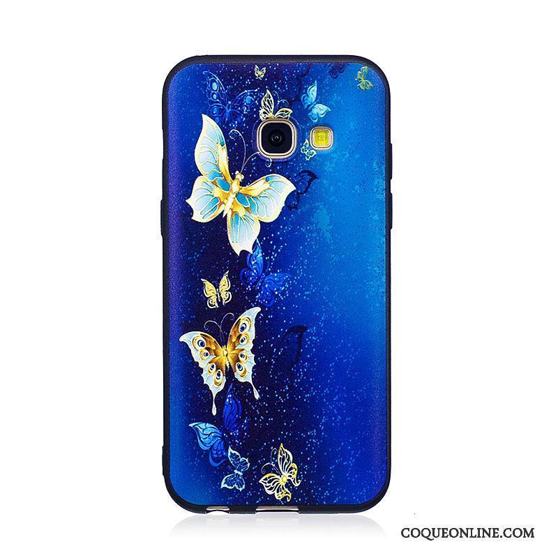 Samsung Galaxy A3 2017 Peinture Coque De Téléphone Gaufrage Tendance Fluide Doux Étoile Étui