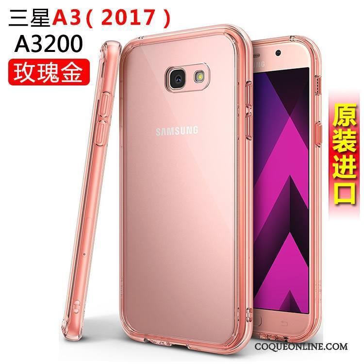 Samsung Galaxy A3 2017 Silicone Blanc Étoile Étui Coque De Téléphone Protection Incassable