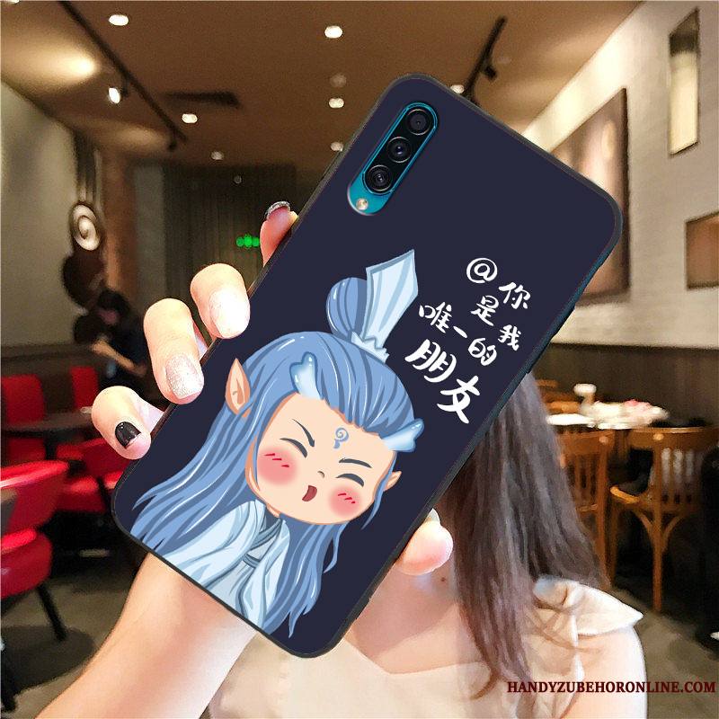 Samsung Galaxy A30s Coque Charmant Protection Incassable Dessin Animé Net Rouge Étui Vert