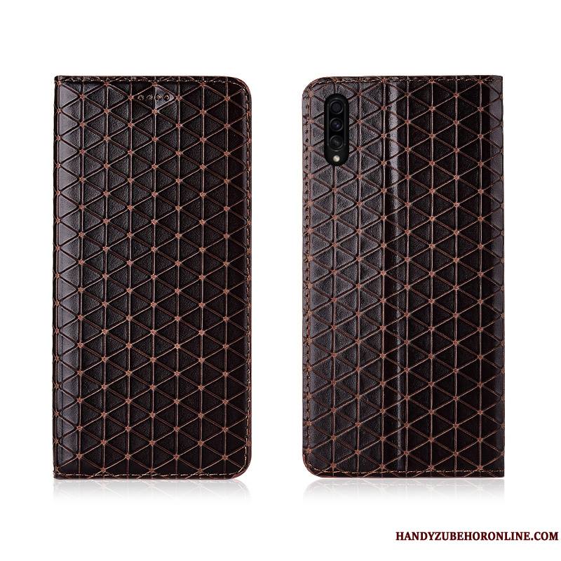 Samsung Galaxy A30s Coque De Téléphone Téléphone Portable Délavé En Daim Housse Nouveau Étui En Cuir Incassable