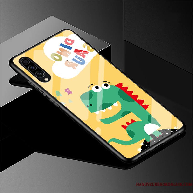 Samsung Galaxy A30s Coque Dessin Animé Simple Protection Étoile Silicone Verre Charmant