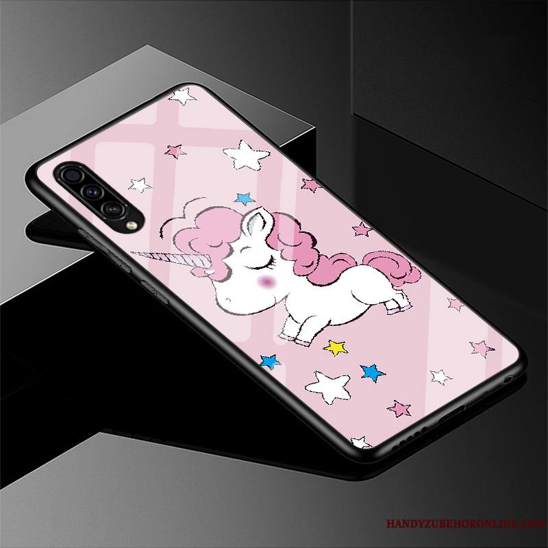 Samsung Galaxy A30s Coque Dessin Animé Simple Protection Étoile Silicone Verre Charmant