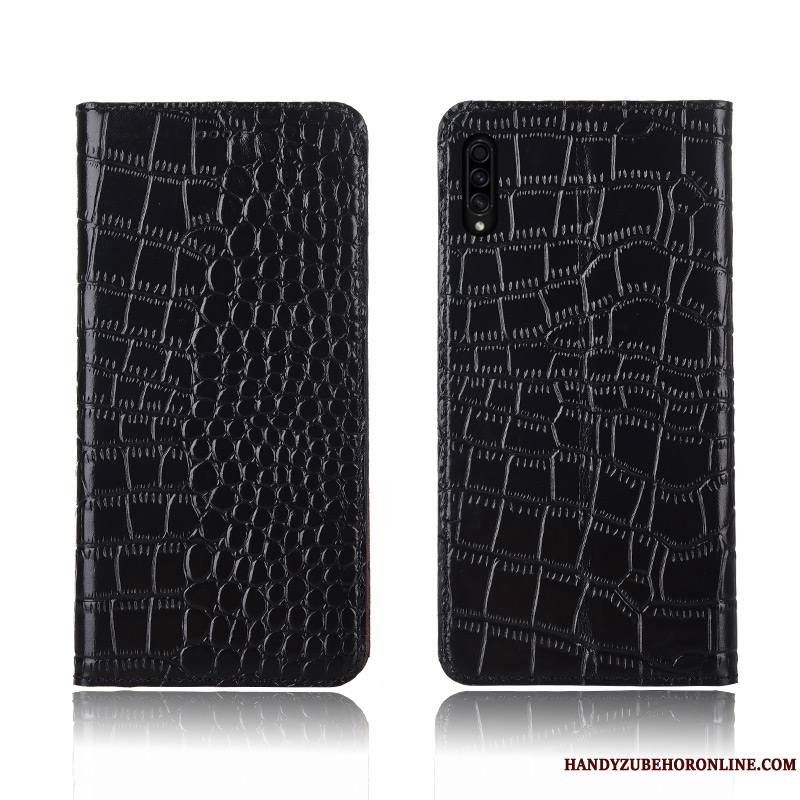 Samsung Galaxy A30s Housse Délavé En Daim Marque De Tendance Étui En Cuir Coque Protection Silicone