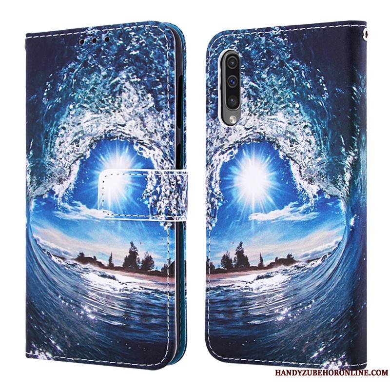 Samsung Galaxy A30s Housse Étoile Étui En Cuir Téléphone Portable Fluide Doux Personnalité Coque