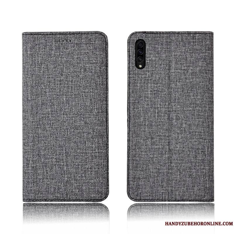 Samsung Galaxy A30s Lin Étoile Marque De Tendance Protection Coque Étui En Cuir Silicone