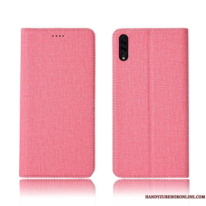 Samsung Galaxy A30s Lin Étoile Marque De Tendance Protection Coque Étui En Cuir Silicone