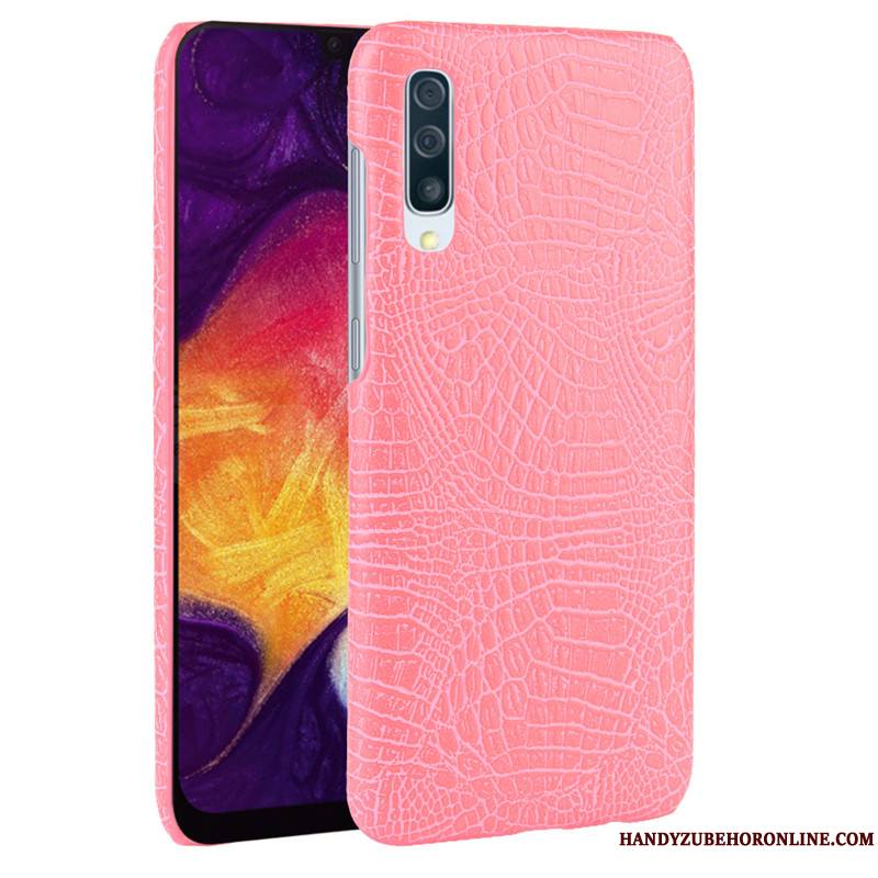 Samsung Galaxy A30s Qualité Cuir Crocodile Modèle Étui Coque De Téléphone Tendance Difficile