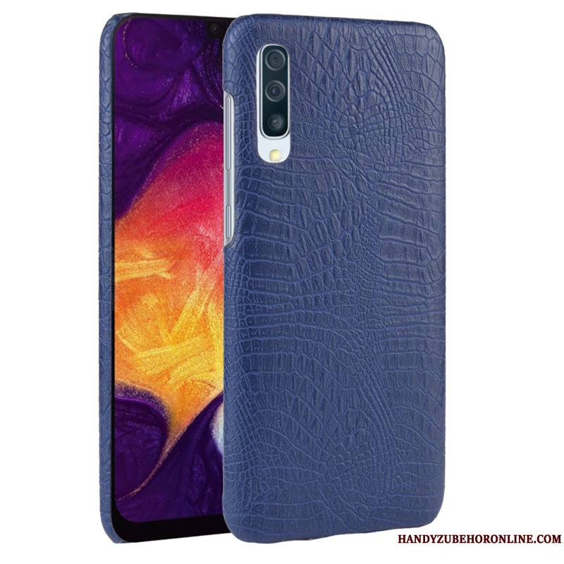 Samsung Galaxy A30s Qualité Cuir Crocodile Modèle Étui Coque De Téléphone Tendance Difficile