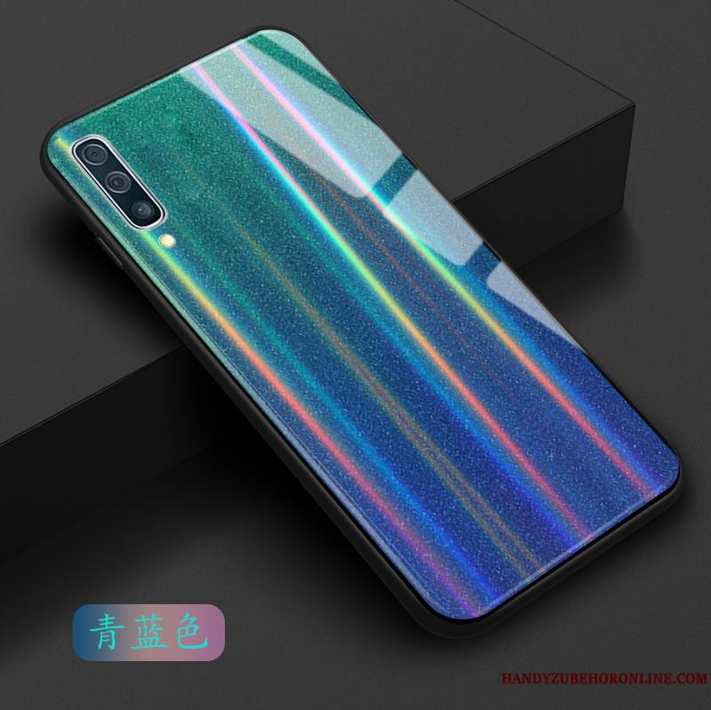 Samsung Galaxy A30s Rose Violet Personnalité Coque De Téléphone Vert Bleu Étoile