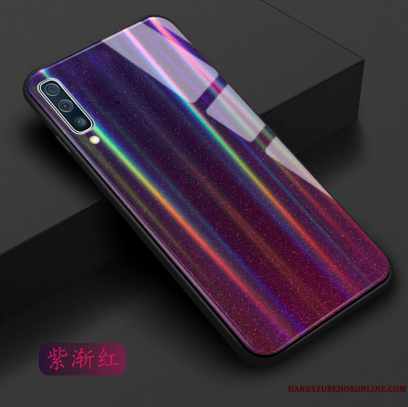 Samsung Galaxy A30s Rose Violet Personnalité Coque De Téléphone Vert Bleu Étoile