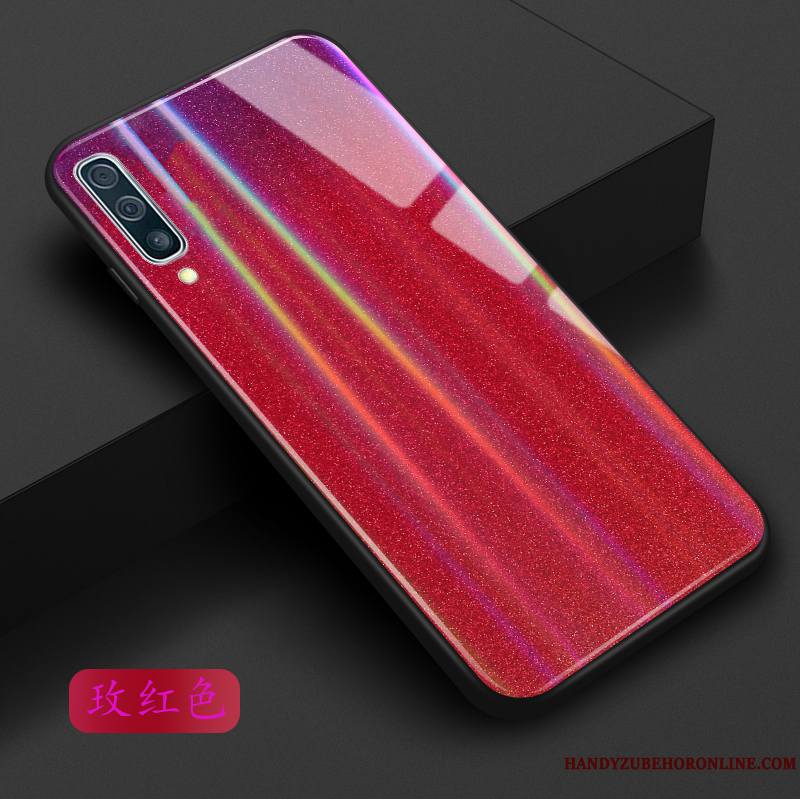 Samsung Galaxy A30s Rose Violet Personnalité Coque De Téléphone Vert Bleu Étoile