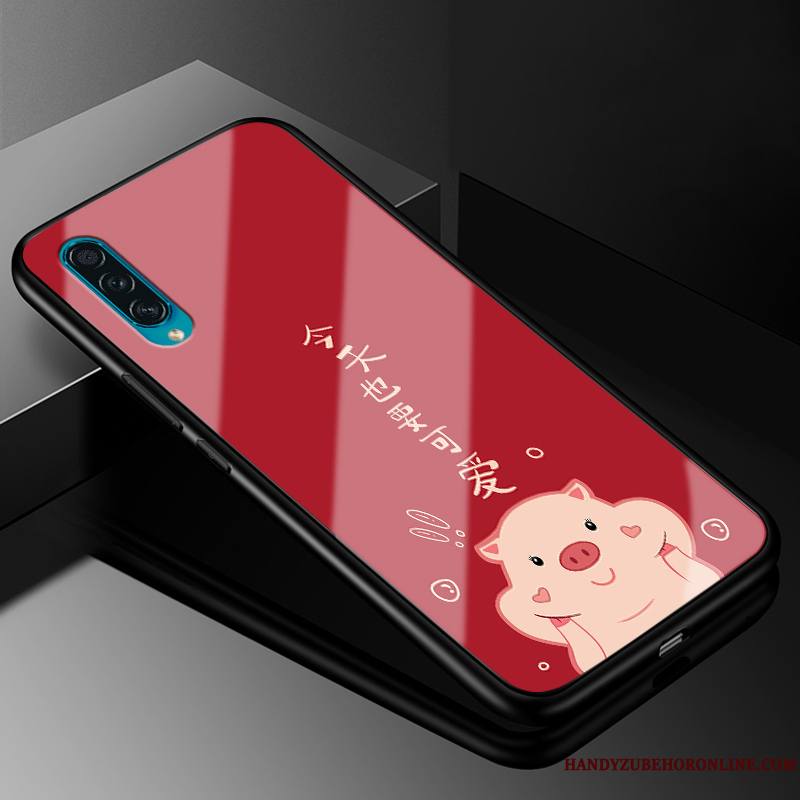 Samsung Galaxy A30s Silicone Protection Rouge Léopard Coque De Téléphone Étoile Étui