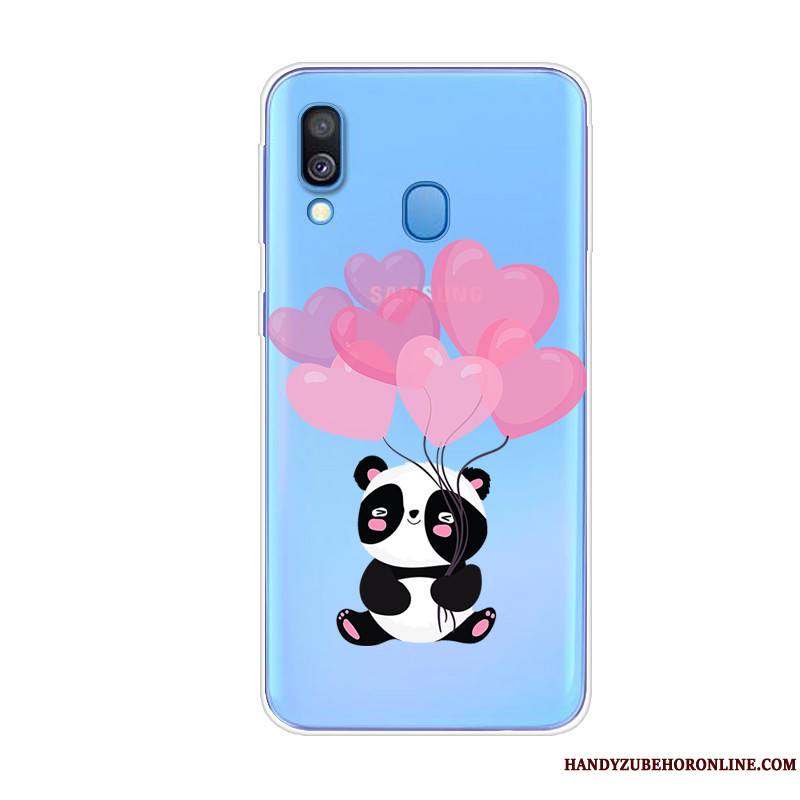 Samsung Galaxy A40 Coque De Téléphone Fluide Doux Silicone Animal Tendance Étoile Bleu