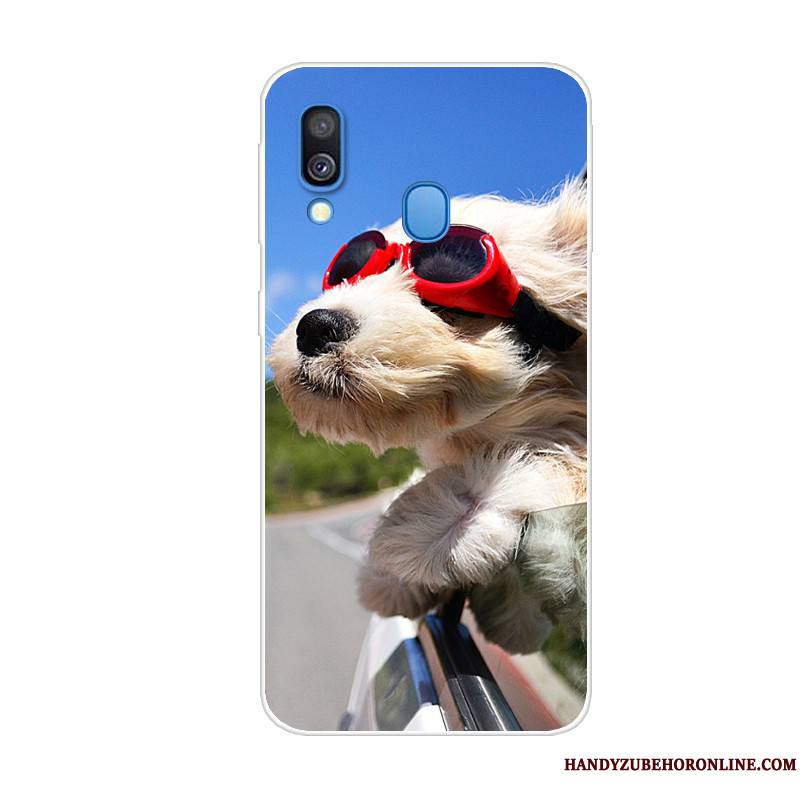 Samsung Galaxy A40 Coque De Téléphone Fluide Doux Silicone Animal Tendance Étoile Bleu