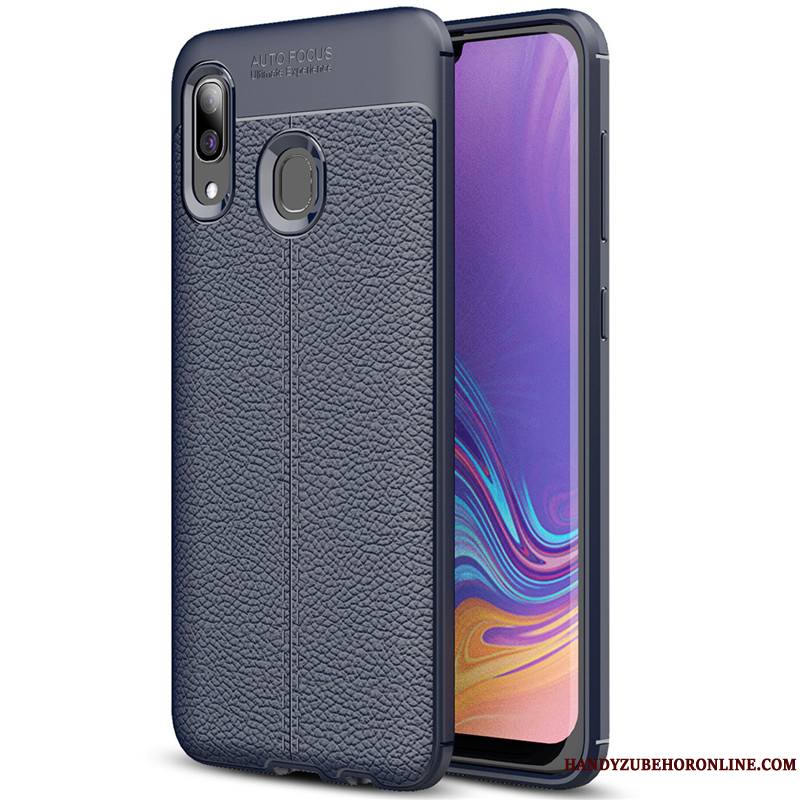 Samsung Galaxy A40 Coque De Téléphone Tout Compris Fluide Doux Rouge Étui Étoile Protection