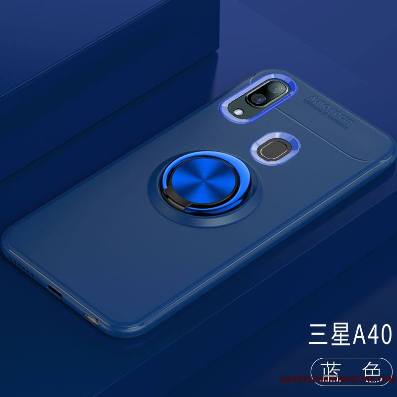 Samsung Galaxy A40 Coque Étoile Silicone Étui Incassable Magnétisme Tout Compris Anneau