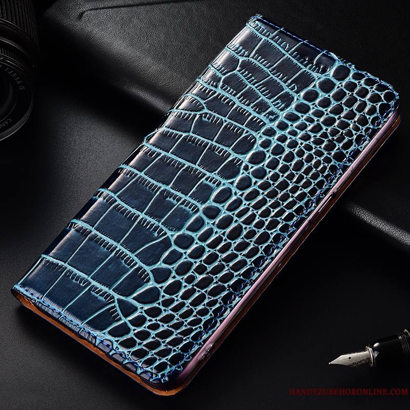 Samsung Galaxy A40 Crocodile Cuir Véritable Coque De Téléphone Protection Incassable Étui Tout Compris