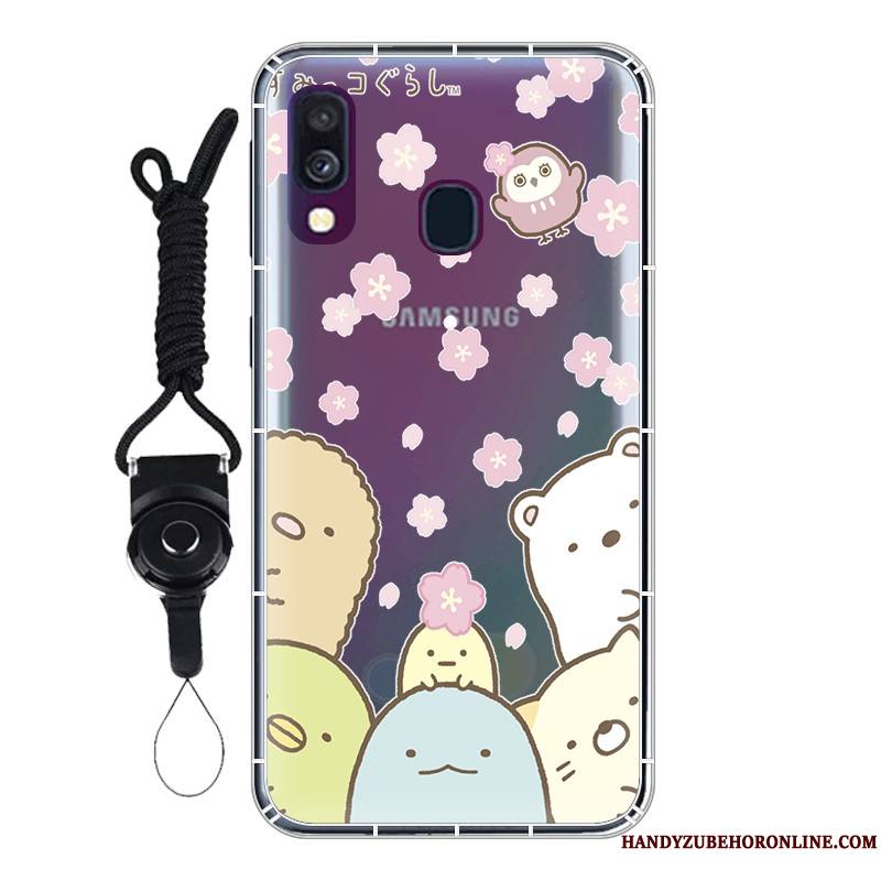 Samsung Galaxy A40 Personnalisé Fluide Doux Personnalité Coque Ballon Protection Étoile