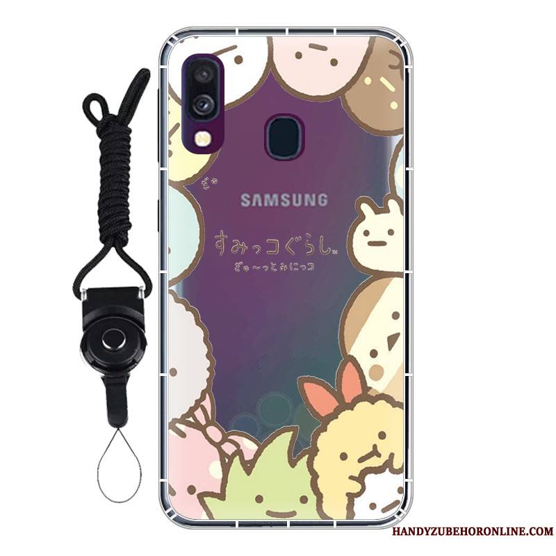 Samsung Galaxy A40 Personnalisé Fluide Doux Personnalité Coque Ballon Protection Étoile