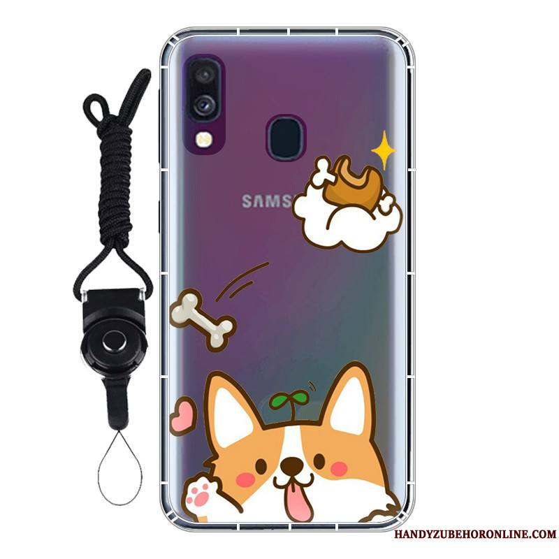 Samsung Galaxy A40 Personnalisé Fluide Doux Personnalité Coque Ballon Protection Étoile