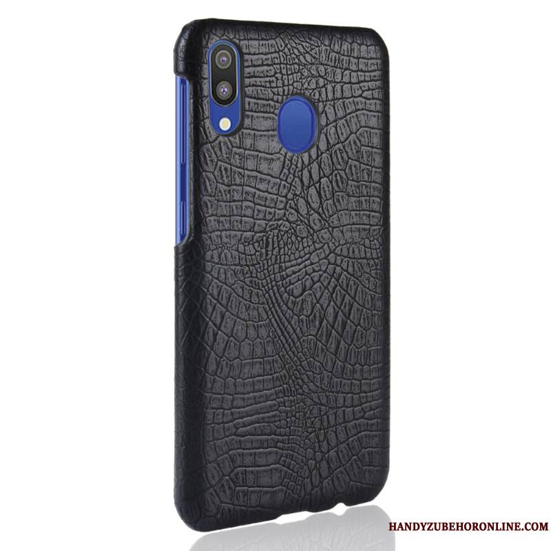 Samsung Galaxy A40 Qualité Cuir Coque De Téléphone Crocodile Modèle Étoile Sac