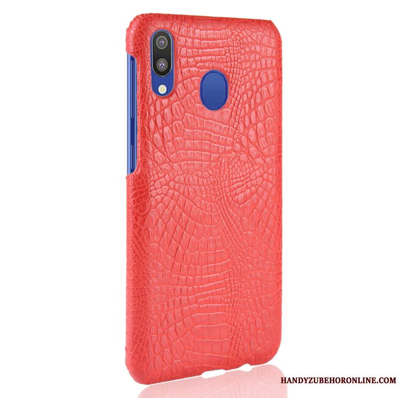 Samsung Galaxy A40 Qualité Cuir Coque De Téléphone Crocodile Modèle Étoile Sac