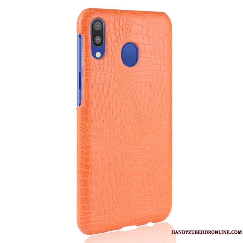 Samsung Galaxy A40 Qualité Cuir Coque De Téléphone Crocodile Modèle Étoile Sac