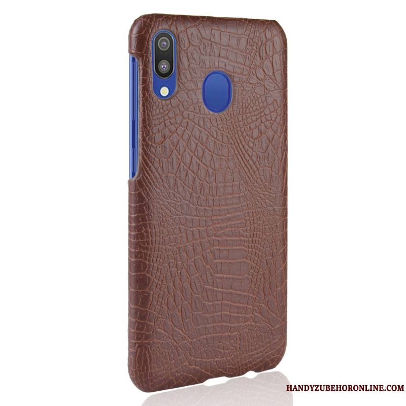 Samsung Galaxy A40 Qualité Cuir Coque De Téléphone Crocodile Modèle Étoile Sac