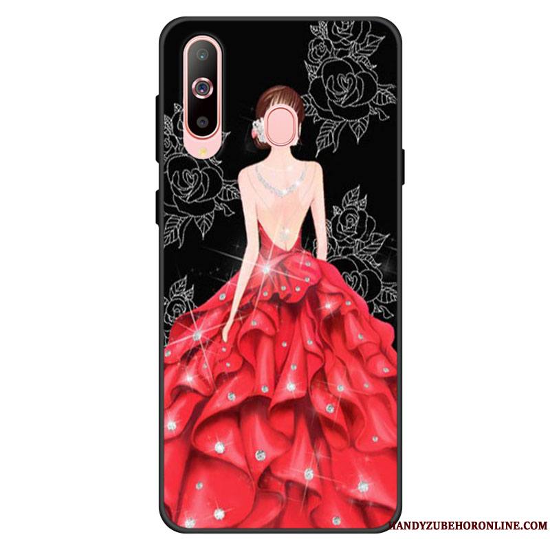 Samsung Galaxy A40s Bleu Frais Coque Incassable Fluide Doux Étui De Téléphone