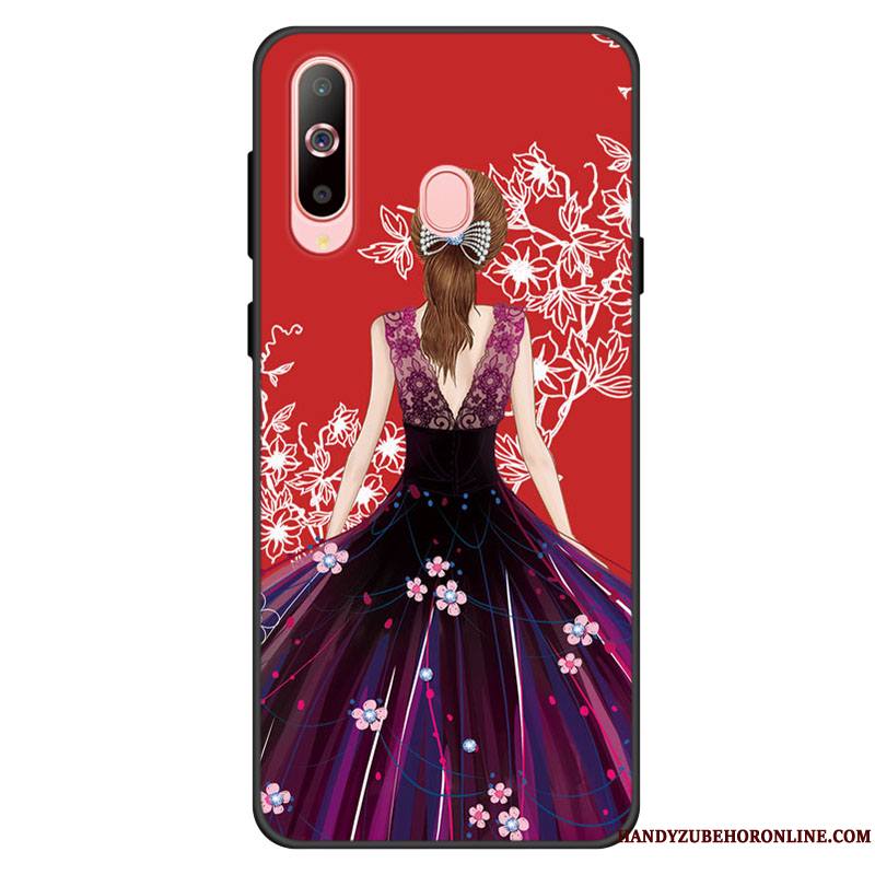 Samsung Galaxy A40s Bleu Frais Coque Incassable Fluide Doux Étui De Téléphone