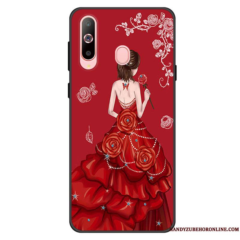 Samsung Galaxy A40s Bleu Frais Coque Incassable Fluide Doux Étui De Téléphone