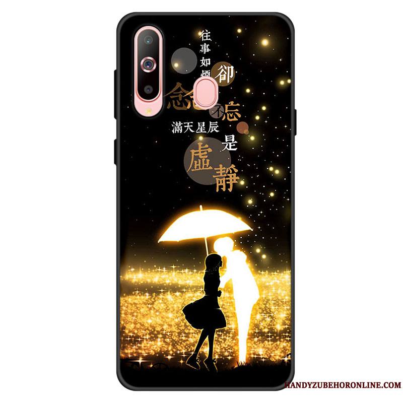 Samsung Galaxy A40s Bleu Frais Coque Incassable Fluide Doux Étui De Téléphone