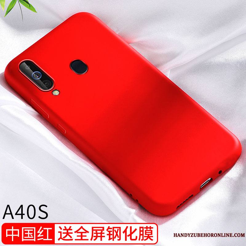 Samsung Galaxy A40s Coque Très Mince Étui Mesh Protection Étoile Incassable Simple