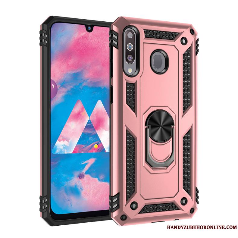 Samsung Galaxy A40s Support Magnétisme Étoile Coque À Bord De Téléphone Argent