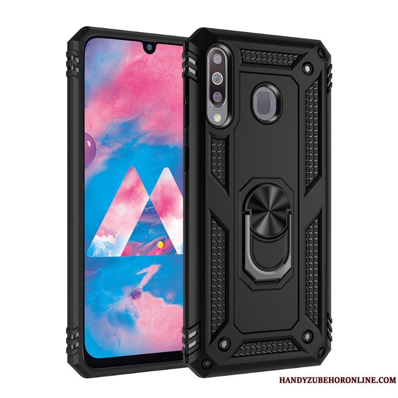 Samsung Galaxy A40s Support Magnétisme Étoile Coque À Bord De Téléphone Argent