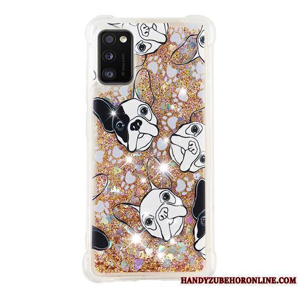 Samsung Galaxy A41 Ballon Incassable Quicksand Dessin Animé Étoile Coque Bleu