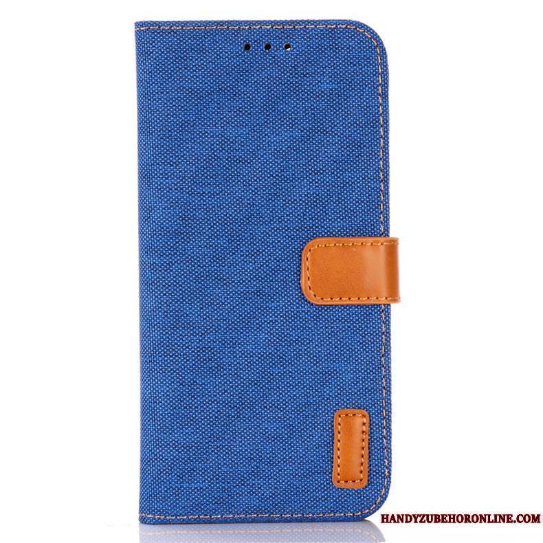 Samsung Galaxy A41 Bleu Étui En Cuir Incassable Clamshell Coque De Téléphone Étoile Protection