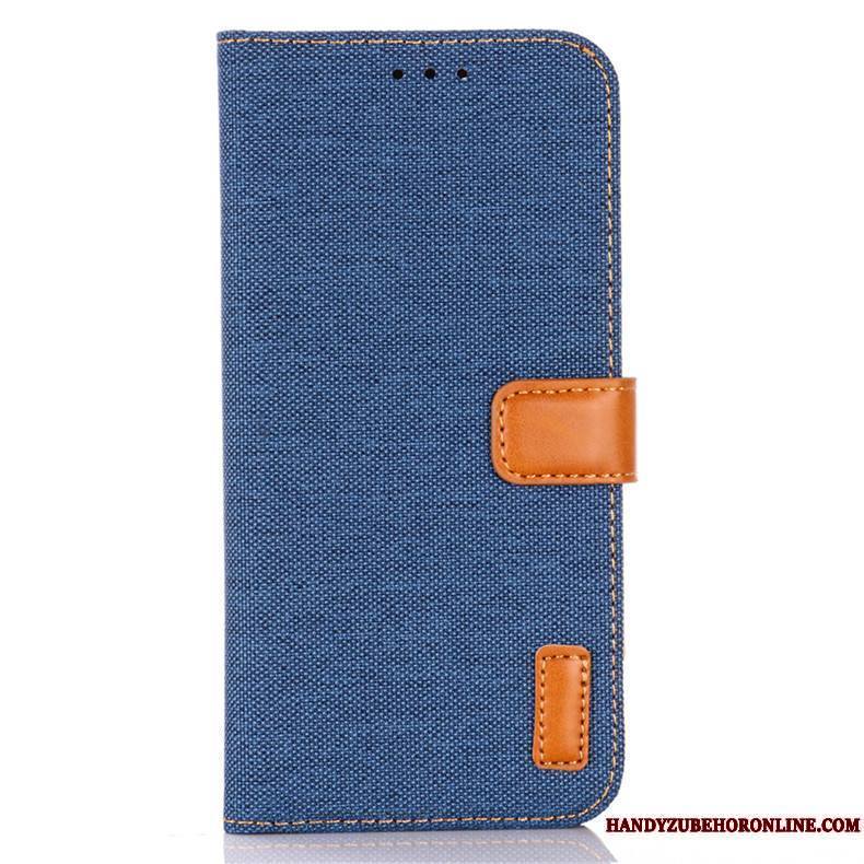 Samsung Galaxy A41 Bleu Étui En Cuir Incassable Clamshell Coque De Téléphone Étoile Protection