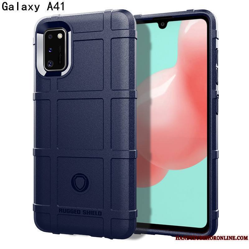 Samsung Galaxy A41 Coque Luxe À Bord Tout Compris Personnalité Vert Trois Défenses Créatif