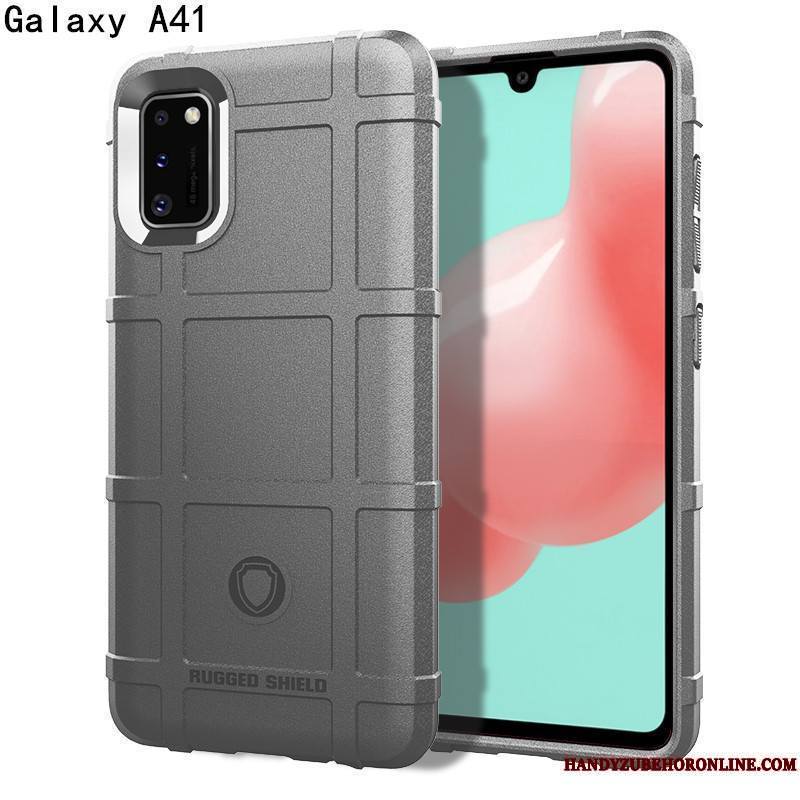 Samsung Galaxy A41 Coque Luxe À Bord Tout Compris Personnalité Vert Trois Défenses Créatif