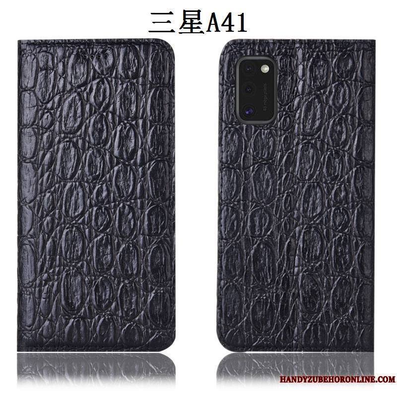 Samsung Galaxy A41 Étui En Cuir Coque De Téléphone Incassable Protection Tout Compris Étoile Housse